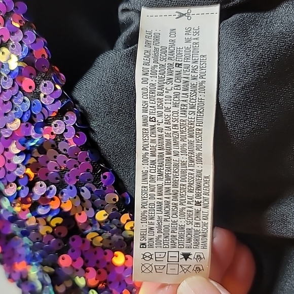 Forever 21 sequin dress 1X mini barbiecore bodycon New Years Party! - Picture 8 of 9